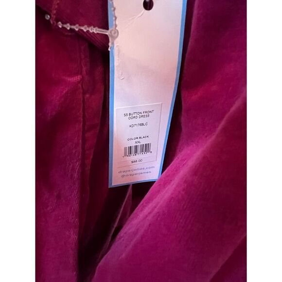 DRAPER JAMES RSVP Long Sleeve Corduroy Dress - Picture 4 of 6